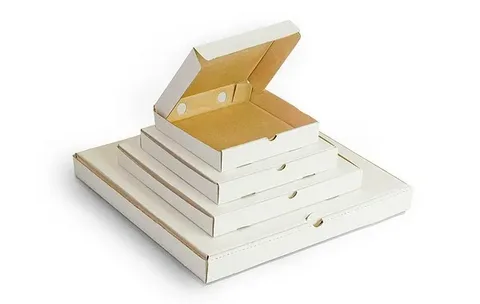 Коробка для пиццы 400*400*40 беленая 